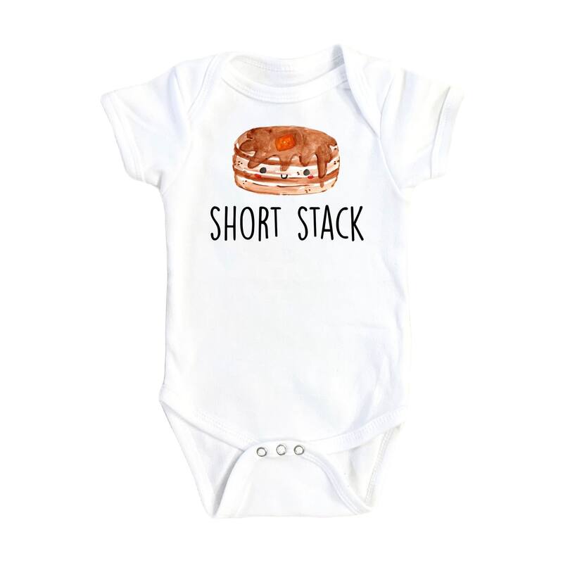 Pancake - Baby Boy Girl Clothes Infant Bodysuit Funny Cute Newborn A1 - White - Newborn