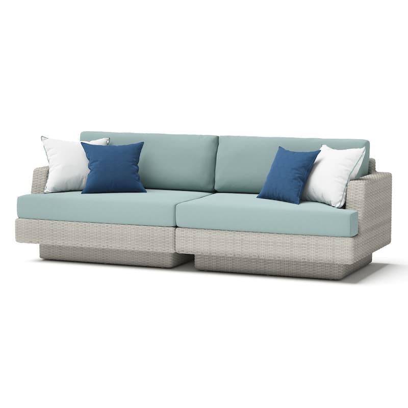 Portofino Comfort 7 Piece Sunbrella Outdoor Patio Motion Seating Set