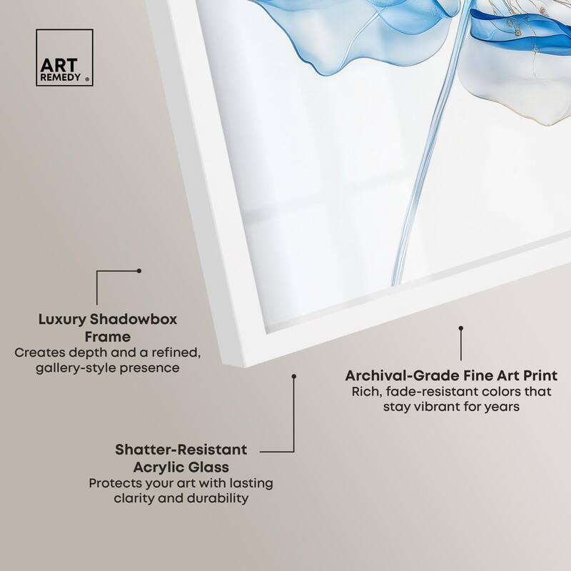 Glacier Ghost Blossom Shadowbox by Art Remedy