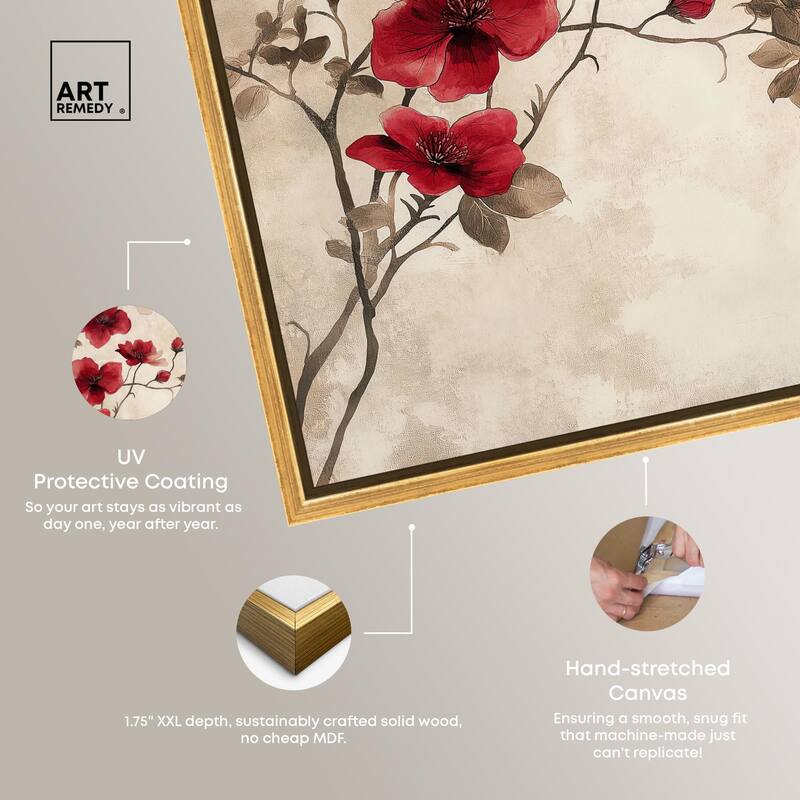 Cherry Bloom Canvas by Art Remedy