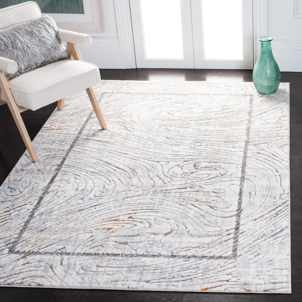 SAFAVIEH Sonoma Delphia Modern Abstract Border Rug