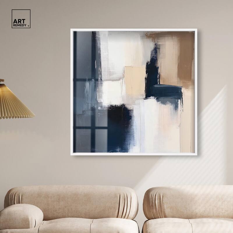 Blue Mood Depth I Shadowbox by Art Remedy