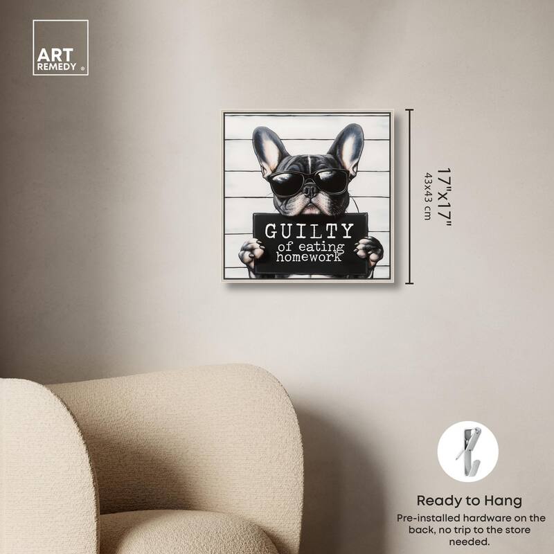 Guilty of Eating Homework Canvas by Art Remedy