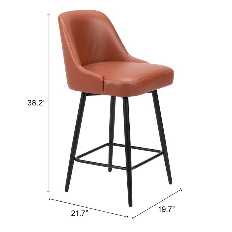 Keppel Swivel Counter Stool Brown