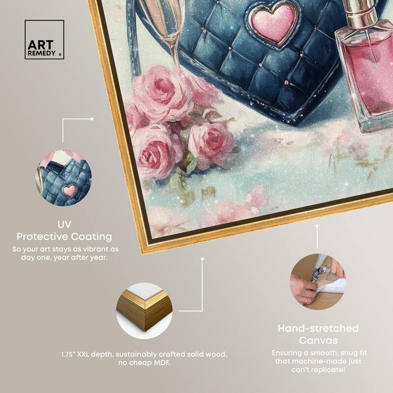 Little Heart Shaped Purse II Canvas by Art Remedy