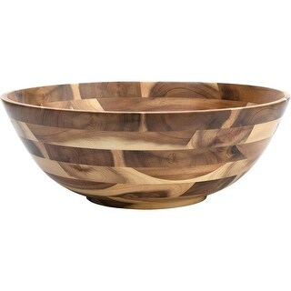 Vassoio In Legno Acacia Reversibile Lipper - 52.7x39.1x8.9cm, Per Portata O Supporto Laptop - 4