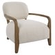 preview thumbnail 4 of 5, Uttermost Telluride Natural Shearling Accent Chair - 28"W x 30"H x 31"D