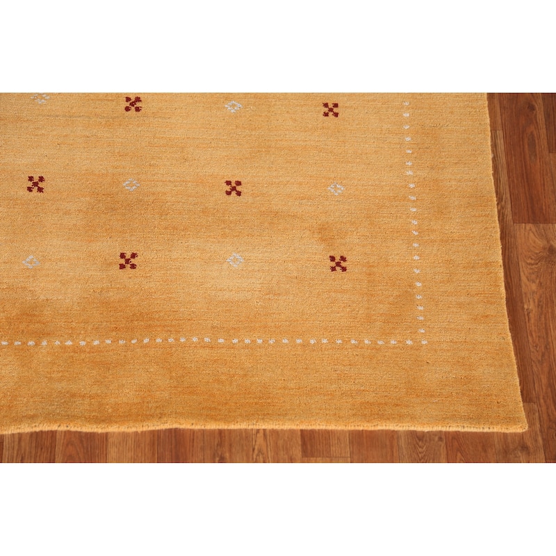 Gabbeh Indian Rug Handmade Bedroom Tribal Wool Carpet - 4'6" x 6'4"