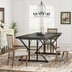 preview thumbnail 38 of 52, Farmhouse Dining Table for 6 People, 70.8-Inch Rectangular Wood Kitchen Table