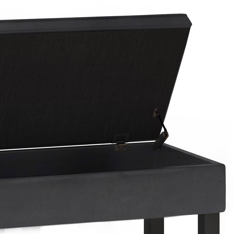Storage Ottoman Bench with Open Bottom