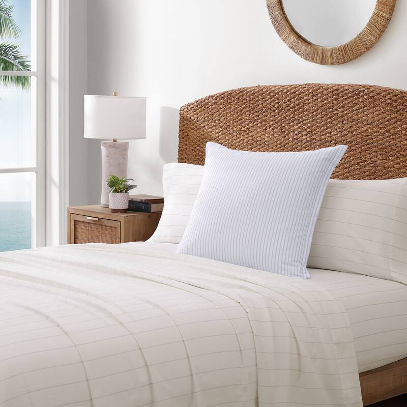 Tommy Bahama Orchid Bay Stripe Blue Euro Sham