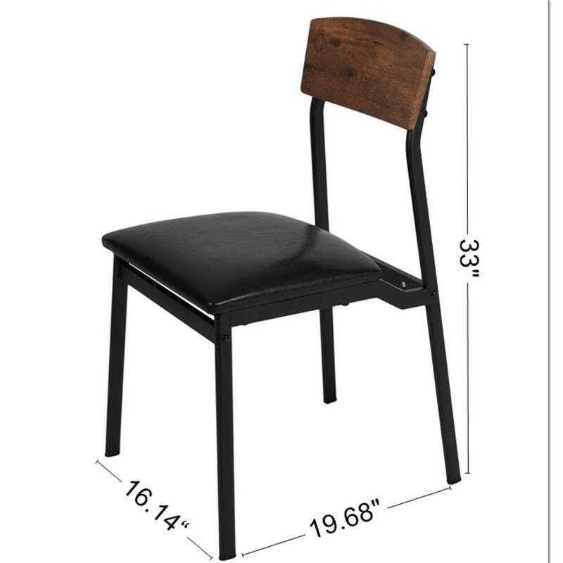 Stylish 4-Piece Kitchen Dining Set with Spacious Table, Comfortable Chairs, and Bench for Small Dining Spaces