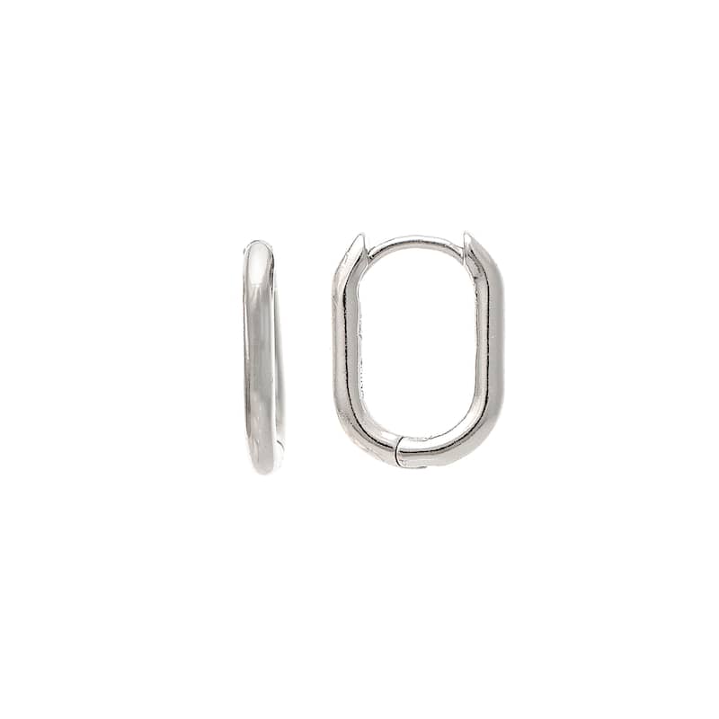 Rhodium Polished Three Earring Set