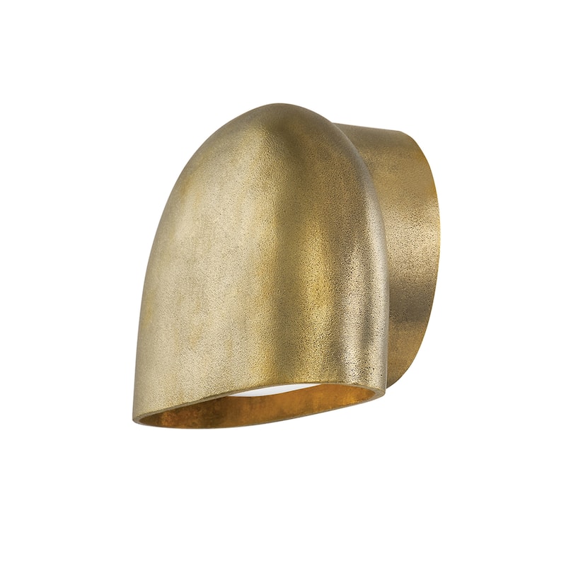 Hudson Valley Lighting Diggs 5" Tall LED Wall Sconce - Aged Brass