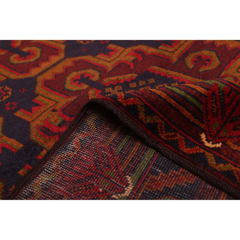 ECARPETGALLERY Hand-knotted Teimani Dark Navy Wool Rug - 3'9 x 6'9