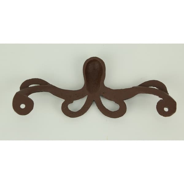 Shop Brown Cast Iron Octopus Drawer Or Cabinet Door Pulls Set Of 8