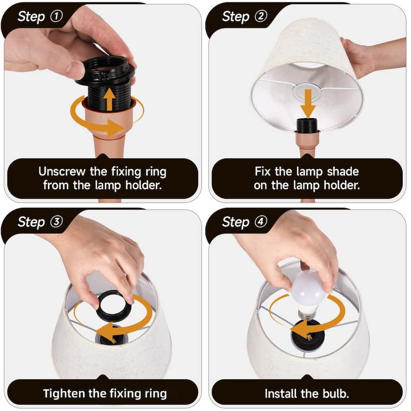 2-piece set of three level dimming small table lamp pink bedside lamp for children's rooms/living rooms (including LED bulbs)