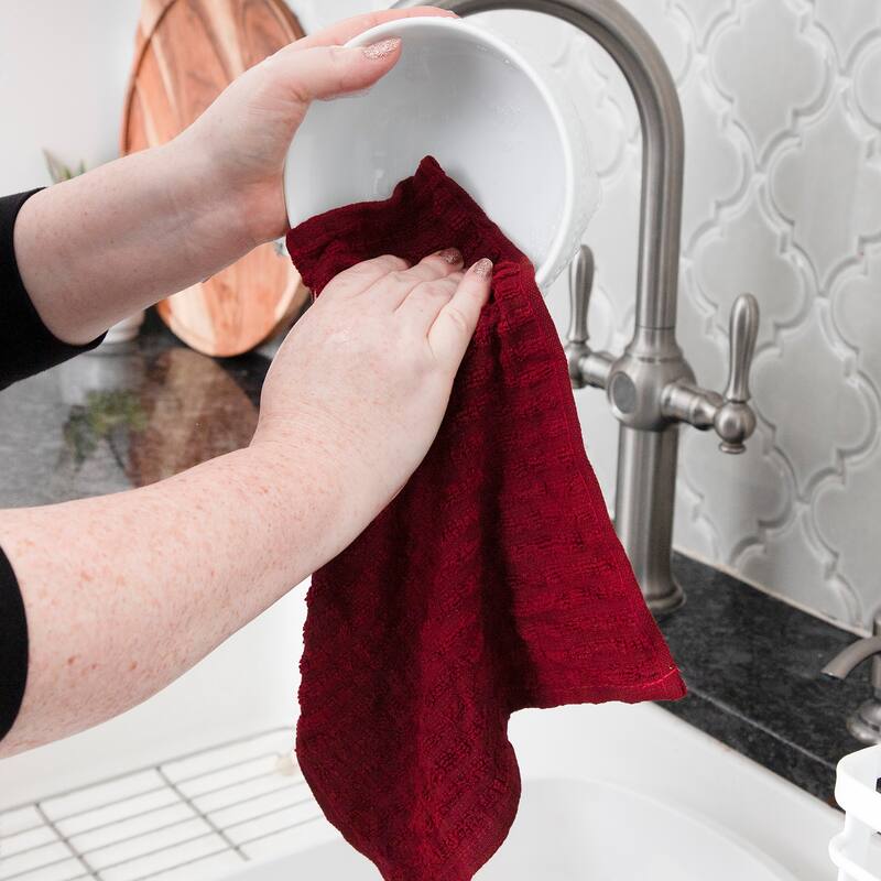 RITZ Royale Solid Cotton Dish Cloths (Set of 3)