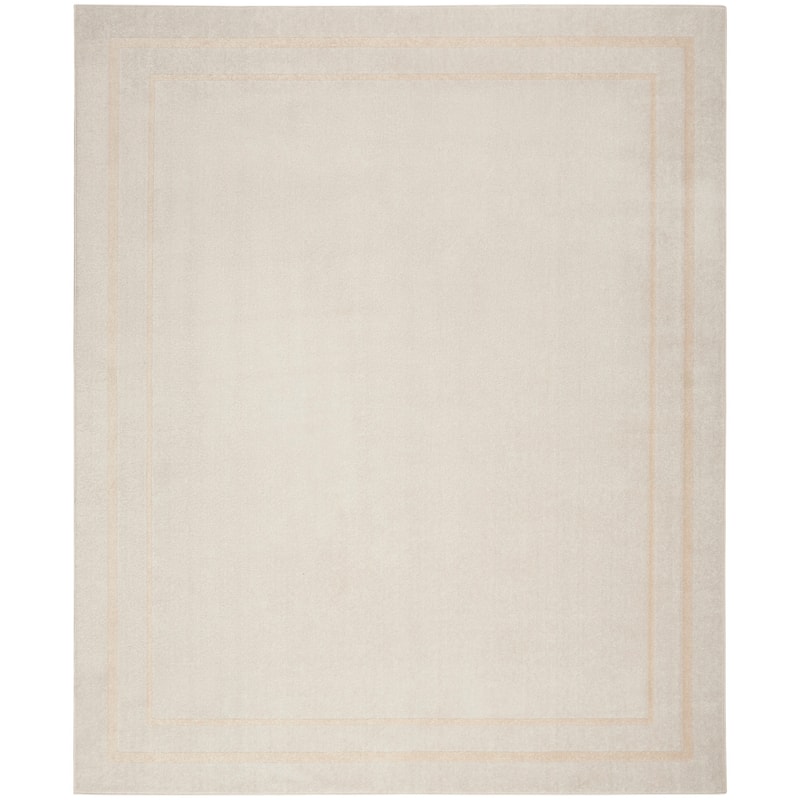 Nourison Essentials Indoor/Outdoor Solid Area Rug - 9' x 12' - Ivory/Gold