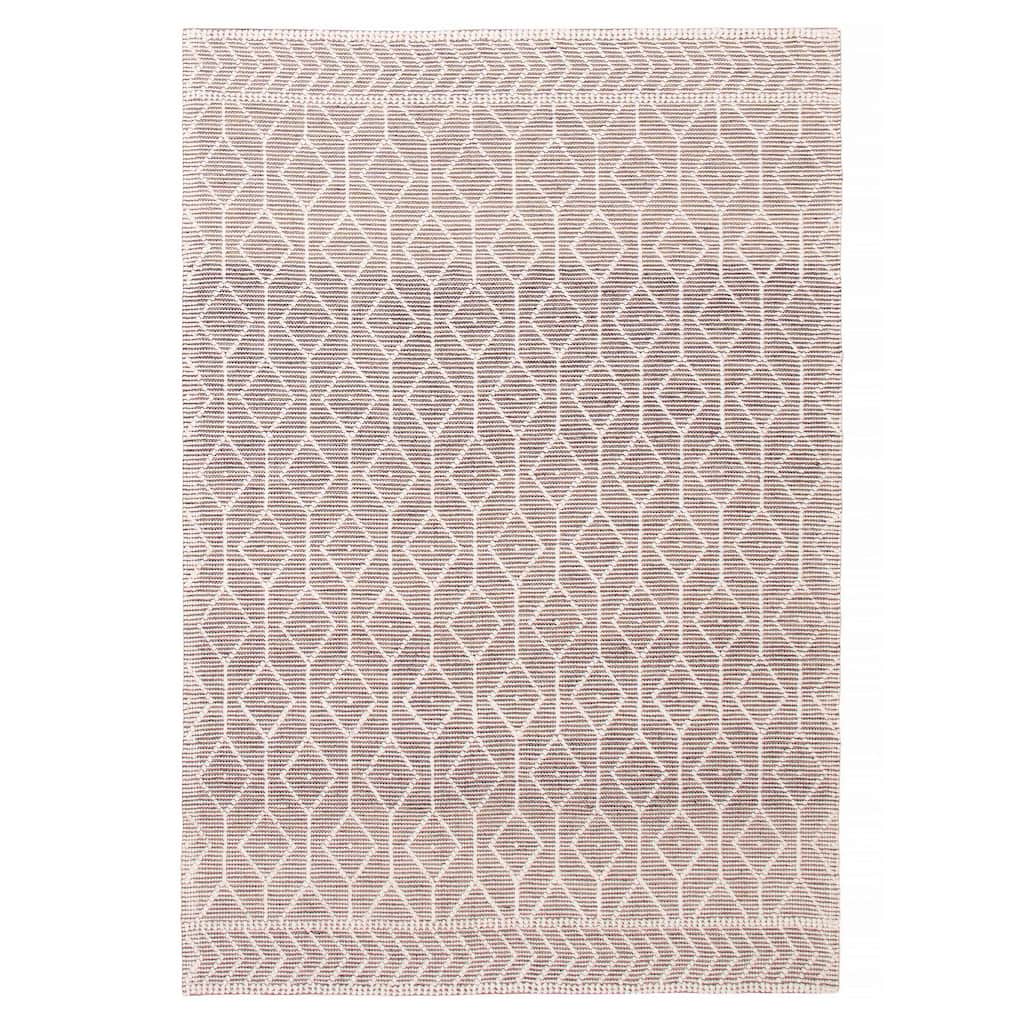 ECARPETGALLERY Braid weave Sienna Grey Wool Rug - 6'0 x 8'10