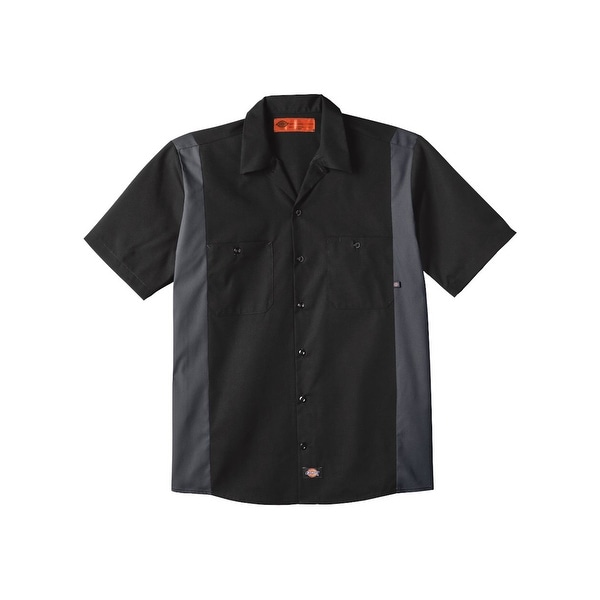 Industrial Colorblocked Short Sleeve Shirt. Opens flyout.