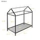 preview thumbnail 3 of 25, 78x40" Metal Platform Bed Frame for Kids, Twin Size Kids Playhouse Bed, Twin Bed Frame, Adjustable Height, No Box Spring Needed