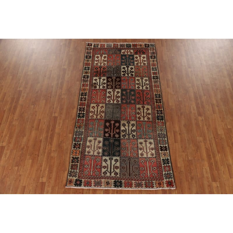 Garden Design Bakhtiari Persian Vintage Runner Rug - 4'5"x 8'11"