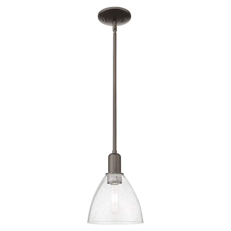 Innovations Lighting Endless Possibilities Arcadia - Bristol - 1 Light 8" Stem Hung Mini Pendant - Oil Rubbed Bronze/Seedy
