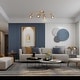preview thumbnail 4 of 6, Adjustable 4-light Gold Spotlights Semi-flush Mount Tracking Ceiling Lights - L 29"x W 5"x H 7.5"