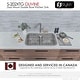 preview thumbnail 10 of 24, STYLISH 32 inch Stainless Steel 18G Double Bowl Low Divider Dual Mount Sink - Brushed Stainless Steel - 32.25" x 18.9" x 9"