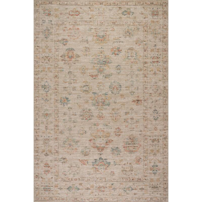 Nuloom Norella Traditional Floral & Paisley Area Rug - 5' x 8' - Beige - Rectangle