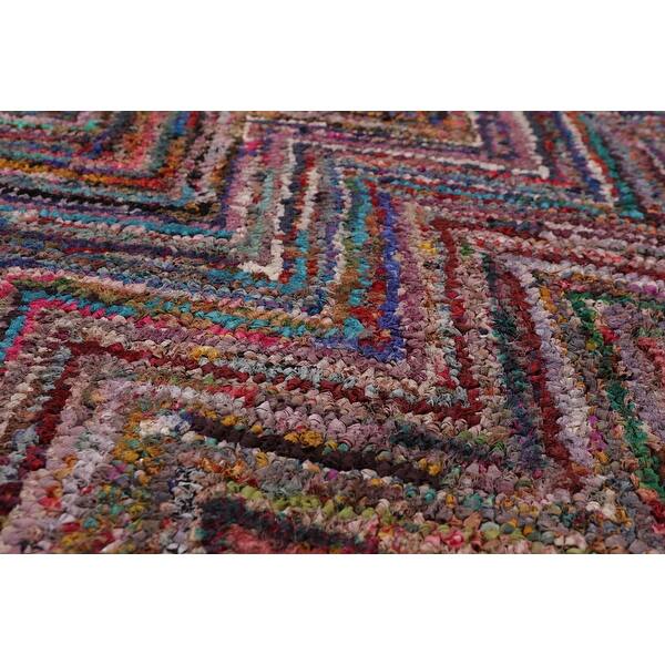 Shop Hand Tufted Zig Zag Medley Multi Color Wool Area Rug Multi Color Oriental Area Rug 5x7 5 4 X 7 6 On Sale Overstock 31310613