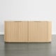 preview thumbnail 45 of 50, Spruce & Spring 70-inch Wide Modern Sideboard Cabinet with Semi-Cylindrical Columns