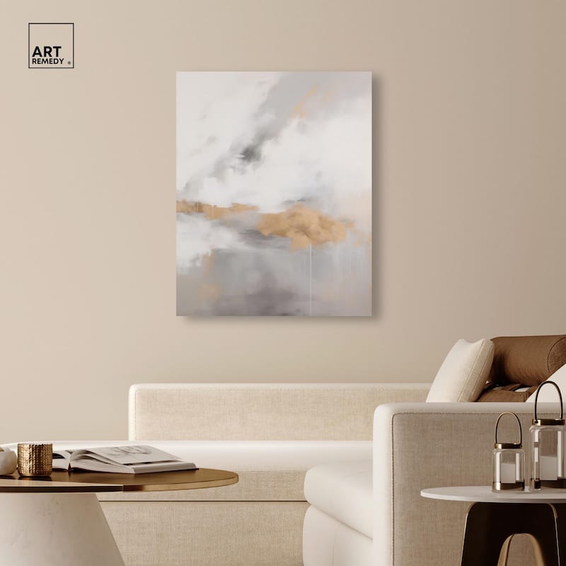 Fleeting Gold II Canvas by Art Remedy, Gallery Wrapped