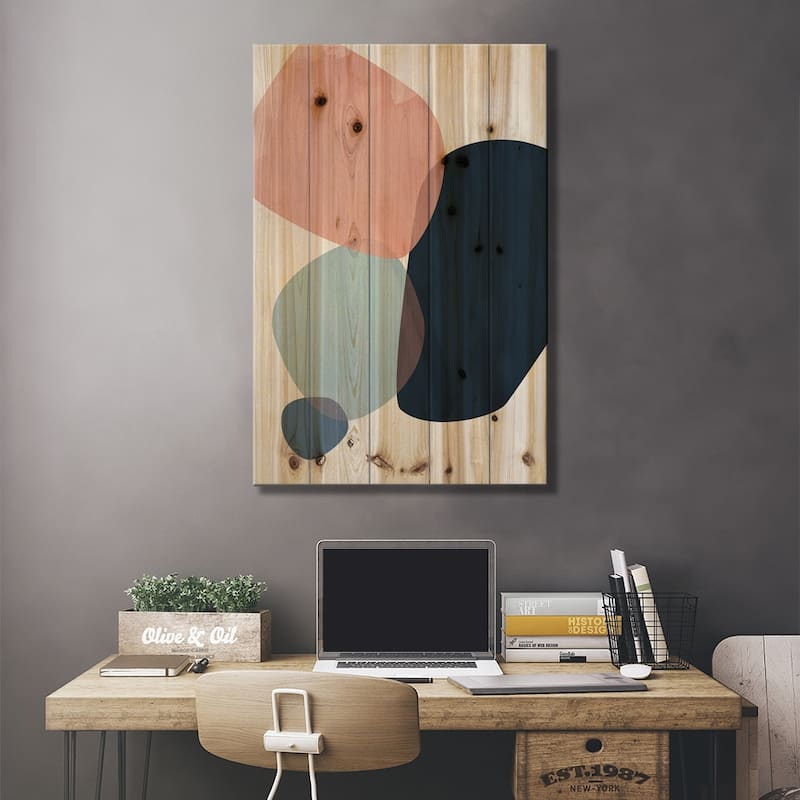 Graphic CL.H Print On Wood by Mareike Böhmer - Multi-Color