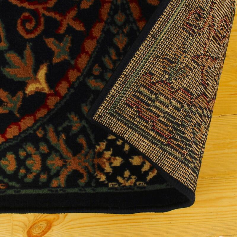 Superior Abstract Geometric Medallion Power-Loomed Indoor Area Rug