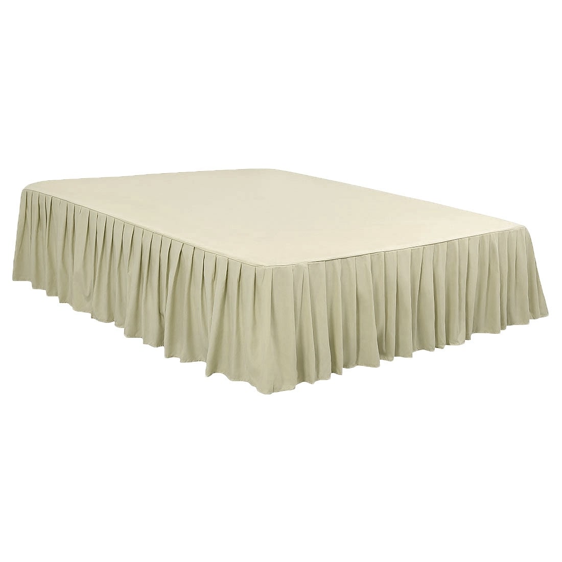 Brushed Microfiber Bed Skirt Elastic Dust Ruffle,