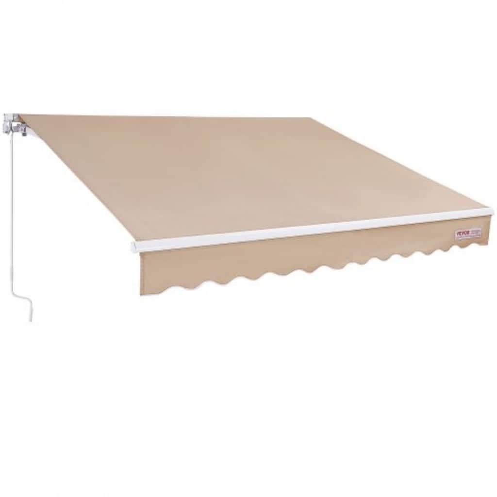 Manual Outdoor Awning Sun Shade for Patio, Balcony, Backyard