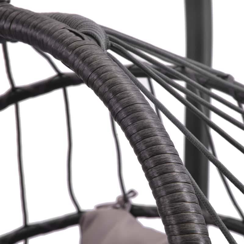Outdoor hanging Egg Chair - Grey