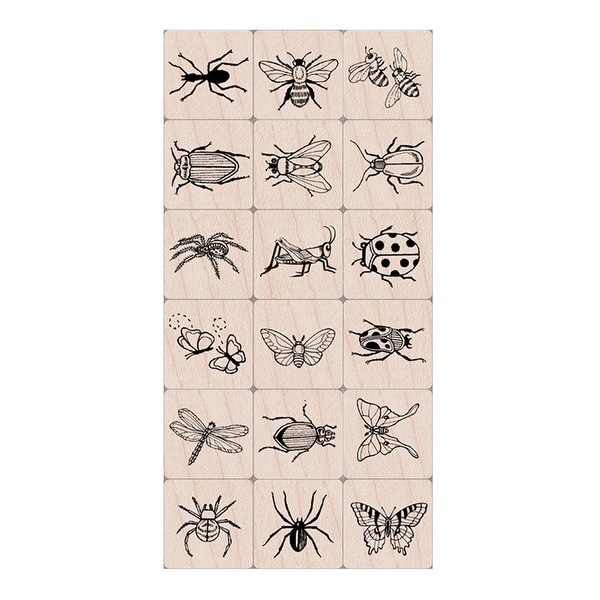 Ink 'n' Stamp Bugs Stamps, Set of 18 - One Size