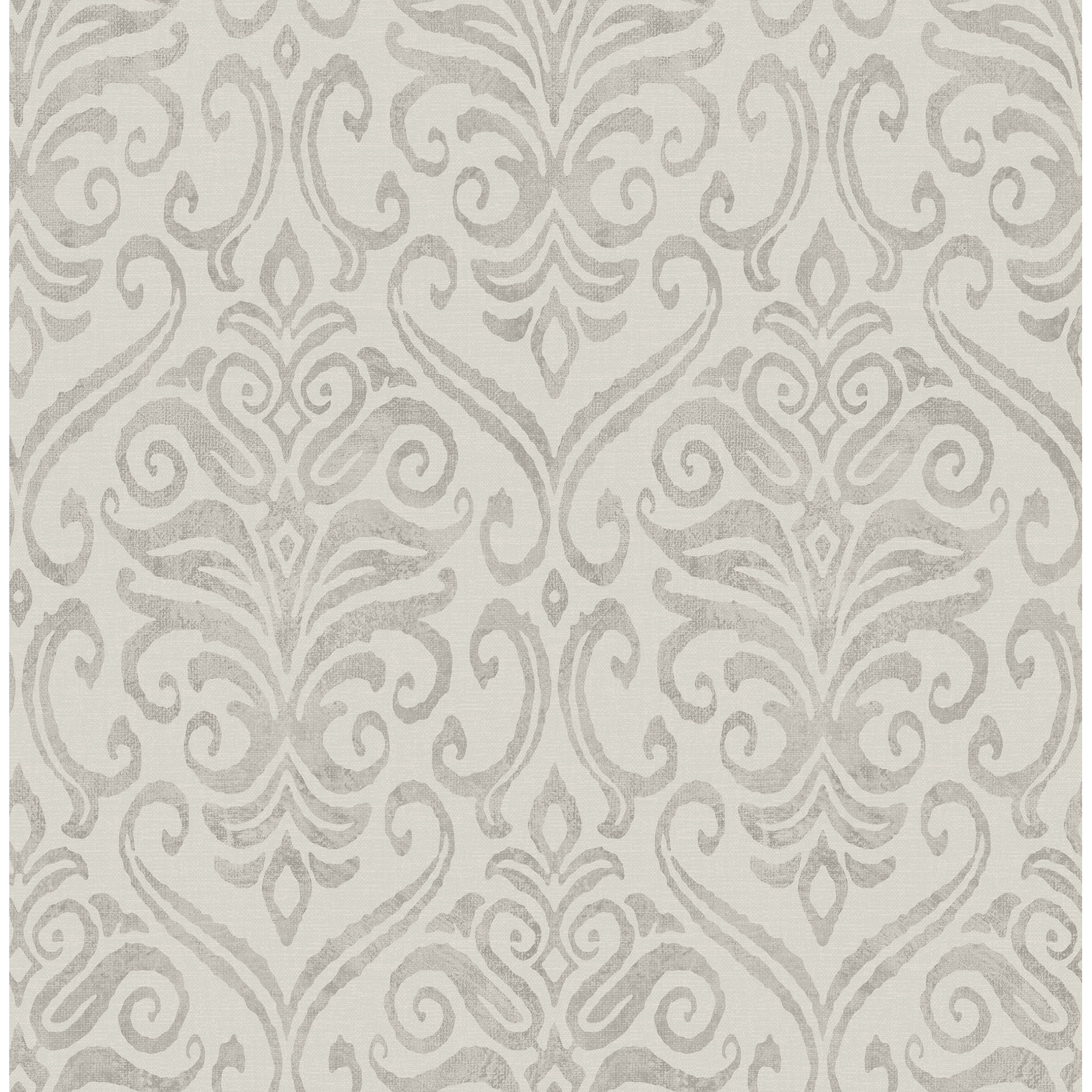 Chesapeake Adavu Grey Damask Wallpaper