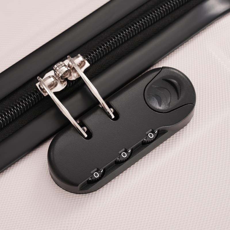 Hardshell Luggage Sets 3 Piece Double Spinner Wheels Suitcase with Handle Password Lock, Lightweight 20"+24"+28" Luggages