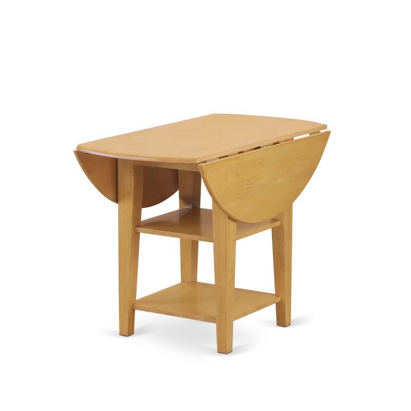 East West Furniture Kitchen Table Set- a Round Dining Room Table and Linen Fabric Chairs, (Pieces & Finish Options)