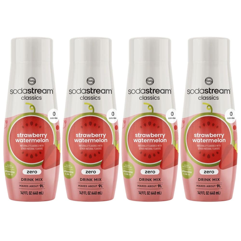 SodaStream® Classics Strawberry Watermelon Zero Calorie Drink Mix 4-Pack