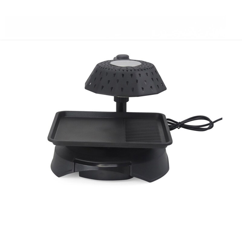 3D Infrared BBQ Barbecue Smokeless Grill Roaster Electric in Black 