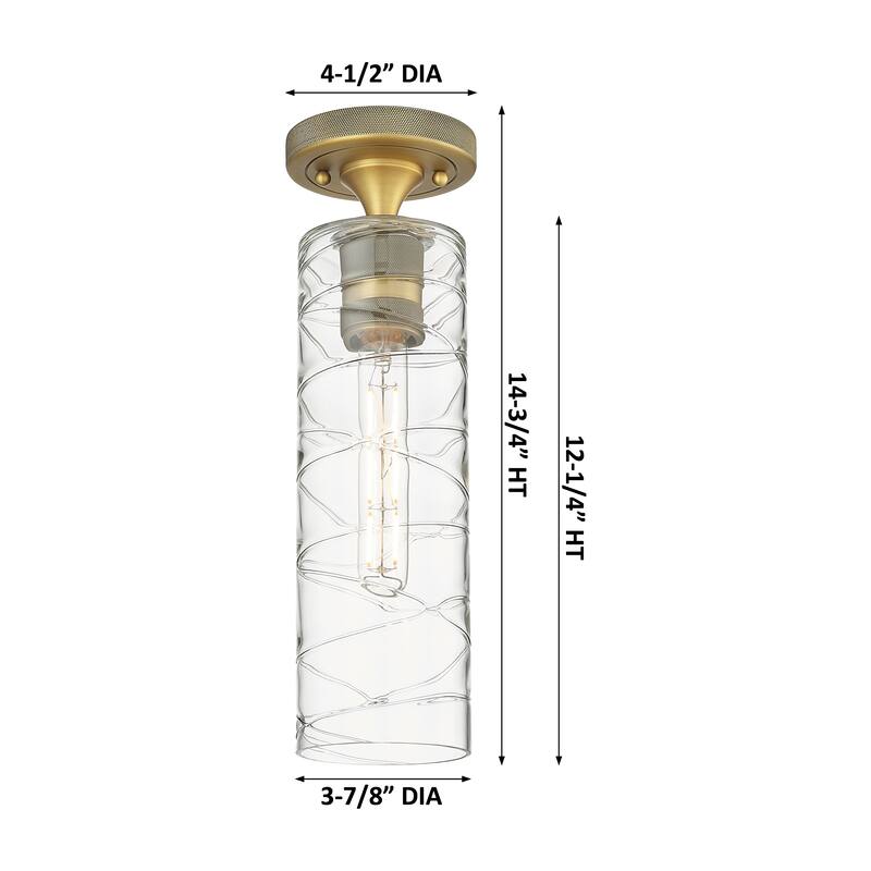 Innovations Lighting Downtown Urban - Crown Point - 1 Light 12" Flush Mount Light