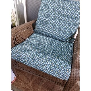 Arden Selections Alana Tile Outdoor Deep Seat Set