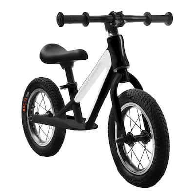 12" Toddler Balance Bike with Rubber Foam Tires and Adjustable Seat