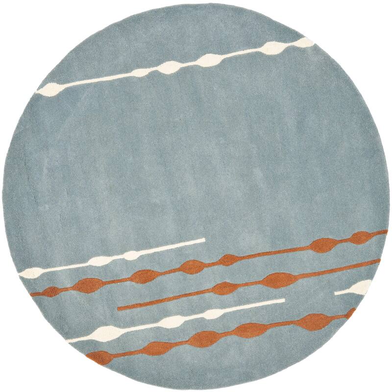 SAFAVIEH Handmade Soho Tiara Rain N.Z. Wool Rug