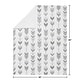 preview thumbnail 4 of 3, Grey Arrow Collection Boy Girl Baby Receiving Security Swaddle Blanket - Gray and White Woodland Mod Arrow